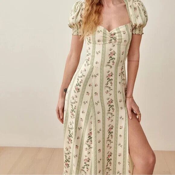 Reformation Dresses & Skirts - Reformation Lacey Linen Midi Dress - M